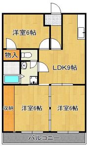 シティフォレスト海老津の間取り画像