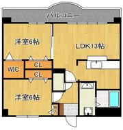 クレール長尾IIの間取り画像