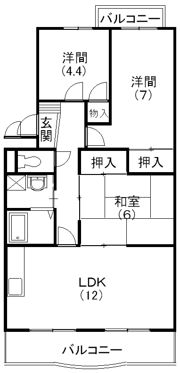 ハイツラスターの間取り画像