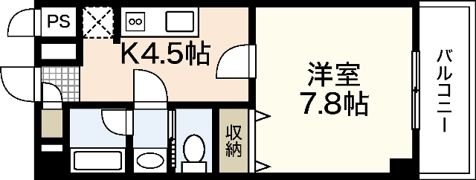 ベルヴィル大町駅前の間取り画像