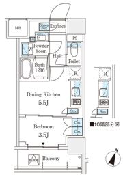 パークアクシス横浜阪東橋の間取り画像