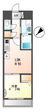 オークプレイスの間取り画像
