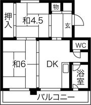 パークヒルズ真々地Ⅰの間取り画像