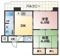 日宝ポニクレール宇品の間取り画像