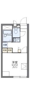 レオパレスセジュール エムの間取り画像