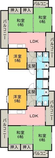 田窪マンションの間取り画像