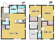 横沼町1丁目戸建貸家の間取り画像