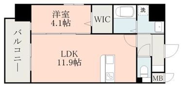 レクシア フラッツ水前寺の間取り画像