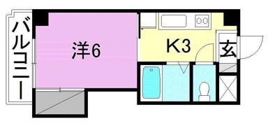 Y’sコート福音寺の間取り画像