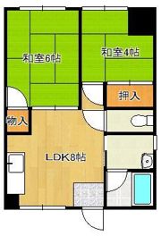マンショーン勝之の間取り画像