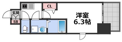 フォーリアライズ大阪ミッテの間取り画像