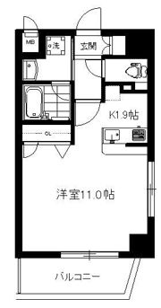 ビューコート恵比寿の間取り画像