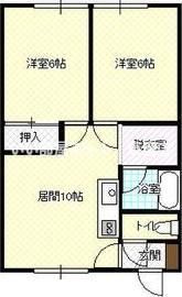 コーポインカムの間取り画像