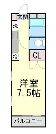 ハイツホシガキの間取り画像