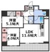 ユープテリア天王寺の間取り画像