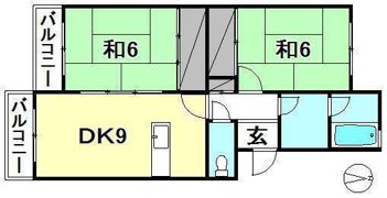 リバーサイド東石井の間取り画像