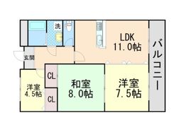 パークハイツアイリス5号館の間取り画像