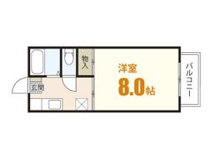 クリーンハウスコーポB棟の間取り画像