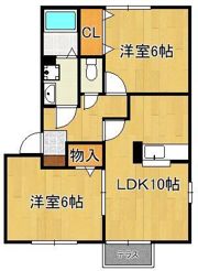 ディーフレア徳吉A棟の間取り画像