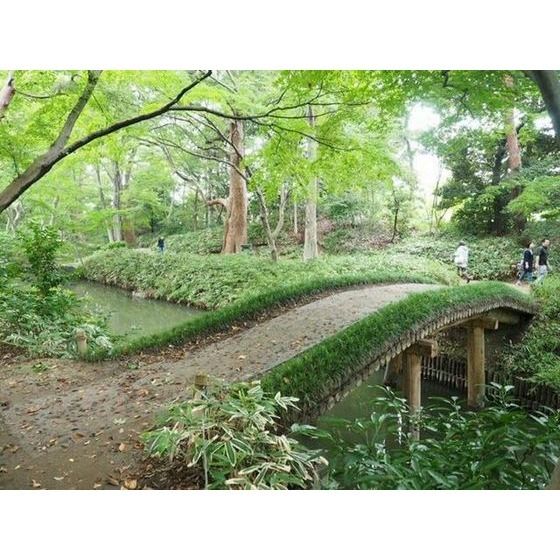 公園「六義園まで1200m」