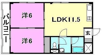 コーポ今村の間取り画像