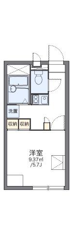 レオパレスパル北方Ⅰの間取り画像