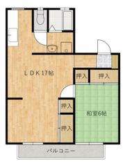 神賀グリーンハイツ 2号棟の間取り画像
