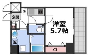 BLUE西長堀の間取り画像