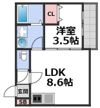 Le Blanc 南巽 Terraceの間取り画像