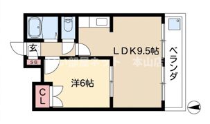 エスタ植田の間取り画像