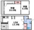 大今里3丁目貸家の間取り画像