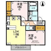 リビングタウン舟橋壱番館 Aの間取り画像