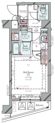 コンシェリア清澄白河 THE RESIDENCEの間取り画像