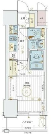 エステムコート新神戸2駅前山手の間取り画像