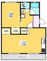 パルティーレ八万町の間取り画像