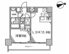 カスタリア門前仲町Ⅱの間取り画像