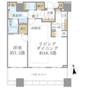 白金ザ・スカイ東棟の間取り画像