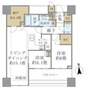 白金ザ・スカイ東棟の間取り画像