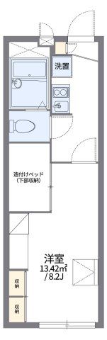 レオパレスドミール横田Ⅱの間取り画像