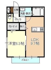サンガーデン宮本F棟の間取り画像