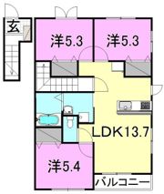 ネオハウス マツバラ A棟の間取り画像