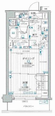 パレステージ武蔵小金井Ⅱの間取り画像