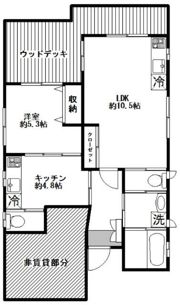 天沼1114貸家の間取り画像