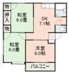 むさしハイツ1の間取り画像
