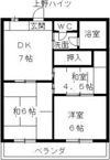 上野ハイツの間取り画像