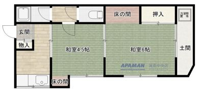 堀之内テラスハウスの間取り画像