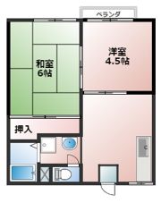 ケイプタウン萩の間取り画像