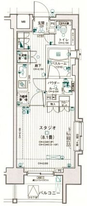 日神デュオステージ板橋駅前の間取り画像