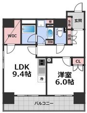 エル・セレーノ上本町レジデンスの間取り画像