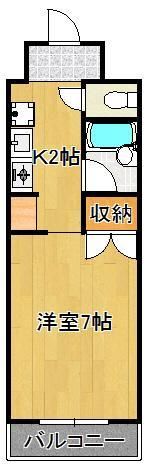 エヴァーグレース小倉Iの間取り画像